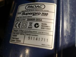 PacVac SuperPro 700 Commercial Backpack Vacuum