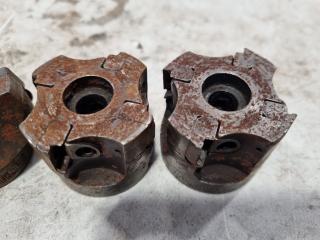 3x Indexable Milling Cutters