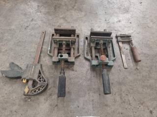 Assortment of Vices and Clamps
