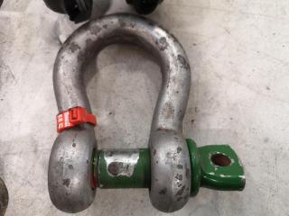 4x Assorted Lifting Bow Shackles