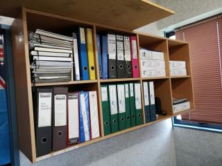 Wall Mounted Office Bookshelf Unit