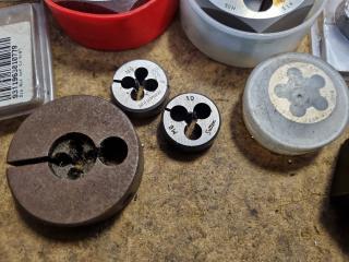 16x Assorted Threading Dies