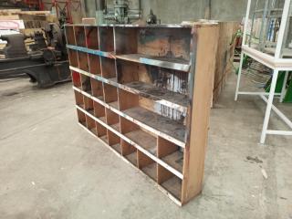 Wooden Workshop Shelving Unit