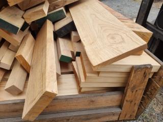 Bin of Assorted Softwood & Hardwood Boards