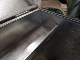 Custom Galvanised Steel Worksite Tool Storage Bin