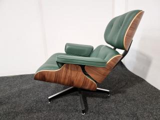 Eames Style Lounge Chair and Ottoman  - Leather