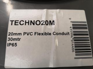 20mm PVC Flexible Conduit, 30m Length