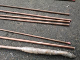 17x Assorted Lengths of Copper Plumbing Pipe