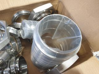 Box of New Stainless Pipe Fittings