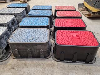 12x Water Meter & Sewer Valve In-Ground Boxes