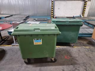 Pair of Commercial Recycling/Rubbish Bins 