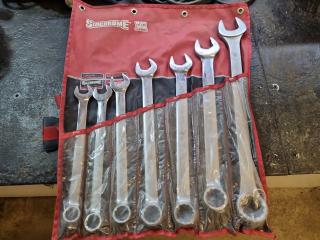 Sidchrome 7-Piece Metric Combination Spanner Set, 21mm to 36mm