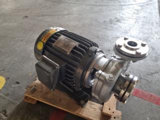 Teco 3 Phase Induction Motor w/  Chung Chuan Water Pump attached