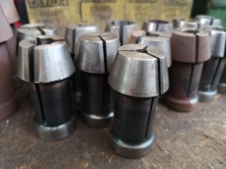 26x Assorted Taylor Branded Drill Collets