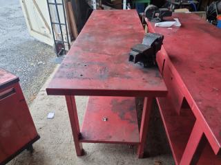 Workbench with Vice