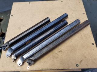 5x Assorted Lathe Boring Bars, 18mm to 20mm Sizes
