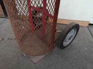 Workshop Sack Barrel Trolley w/ Safety Cage