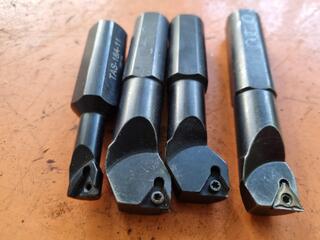4x Short Shank Indexable Lathe Boring Bars