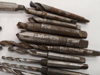 60+ Assorted Morse Taper Mill Drill Bits