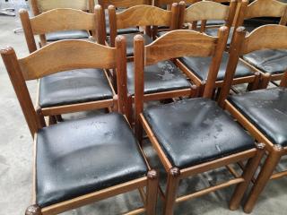 17x Old Worn Wooden Dinning Chairs
