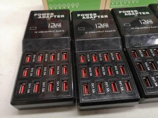 6x 12-Port USB Fast Chargers