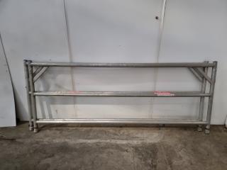 2 Oldfields Aluminium Scaffolding Tower Guard Rails - 2.5 Metre Wide