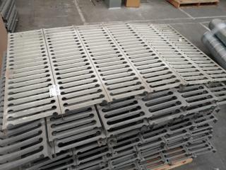 96x Sections Heavy Duty Steel Warehouse Pallet Racking Elevated Floor Grating
