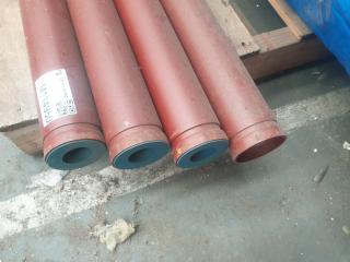 4 Lengths 2.5“ Steel Pipe