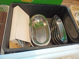 Large Lot of Commercial Serving Accessories