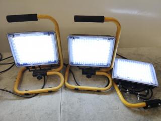 3x 10W LED Worksite Work Lights