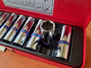 3x King Tony Deep Socket Sets, 1/4", 3/8" & 1/2" Drive