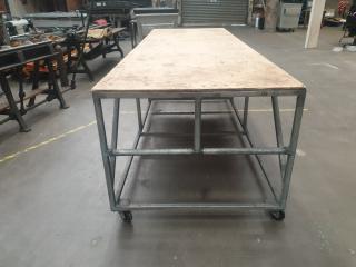 Heavy Duty Steel Framed Mobile Workbench