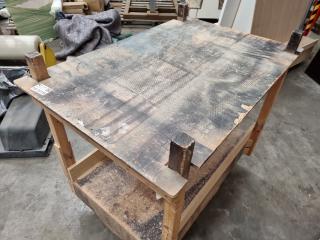 Wood Workshop Table Trolley