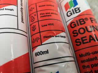 9x 600ml Tubes GIB Fire Sound Seal Sealant