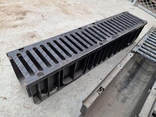 Assorted Outdoor Drainage Gutter Assemblies