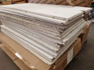 Pallet of Ceiling Tiles, Used and New Tiles