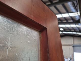 Stylish Wood/Glass Door