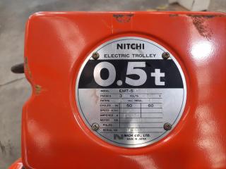 Nitchi 0.5 Tonne Electric Chain Hoist and Trolley