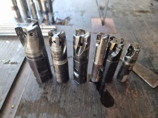 6 Assorted Indexable End Mills
