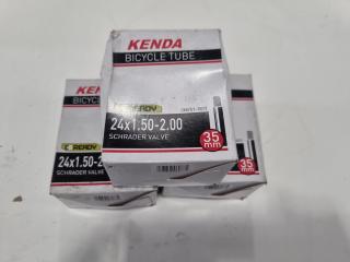 3 x New Kenda Bicycle Tubes 