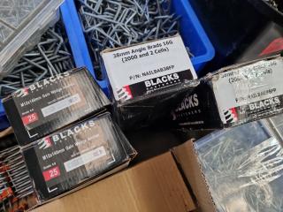 Assorted Fastening Hardware, Screws,Nails, Bolts, & More