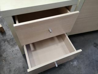 Bedroom Tallboy Drawers w/ 2x Bedside Cabinets