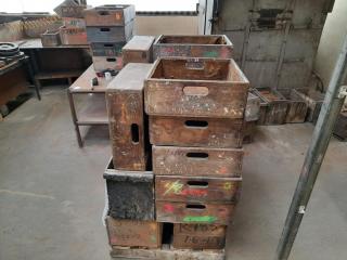 Pallet of Assorted Wooden Crates