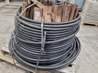 Partial Spool of Large Diameter Aluminium Electrical Cable