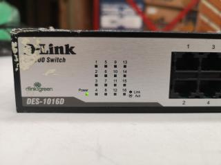 D-Link DES-1016D 16-Port Fast Ethernet Unmanaged Switch