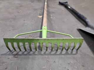 Garden Rake w/ Spade Shovel