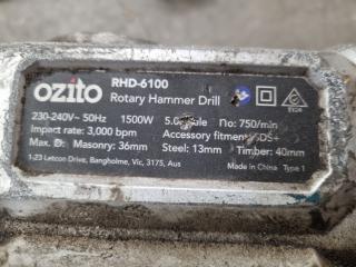 Ozito SDS-Plus Corded Rotary Hammer Drill