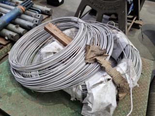 Rolls of 6mm Diameter Stainless Steel Wire