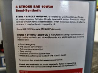 5x 1L Stens Masport 4-Stroke SAE 10W30 Oil