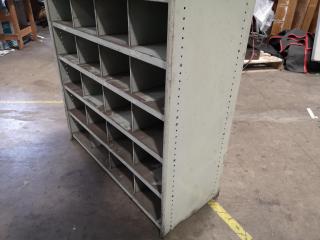 Steel Workshop Pigeon Hole Parts Storage Shelf Unit